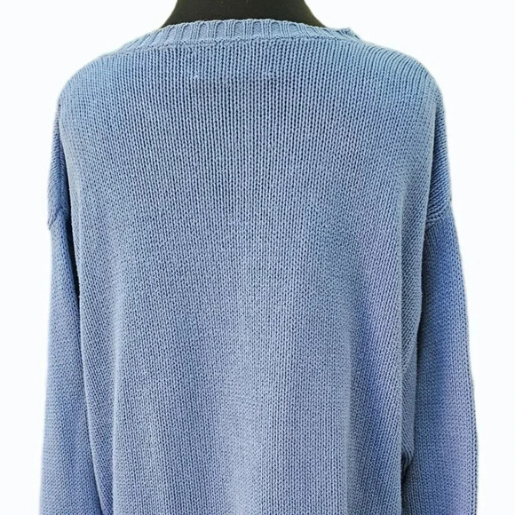 Vtg Winona Knits Sailboat Knit Sweater Blue Coastal Grandma Nautical Cape Cod - Picture 5 of 12